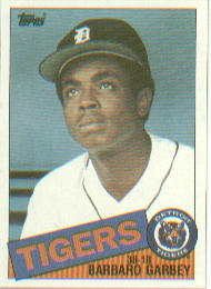1985 Topps Baseball Cards      243     Barbaro Garbey